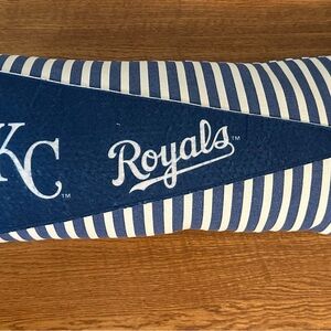Kansas City Royals Striped Pillow